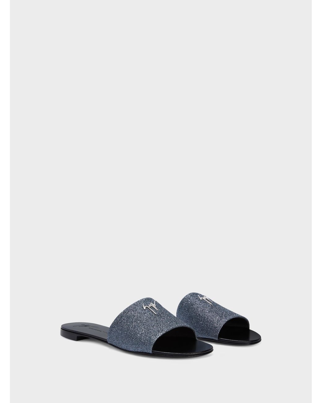 Giuseppe Zanotti White Shirley Flat Sandal