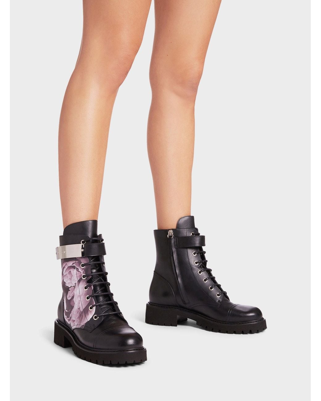 Giuseppe Zanotti White Forever Bloom Biker