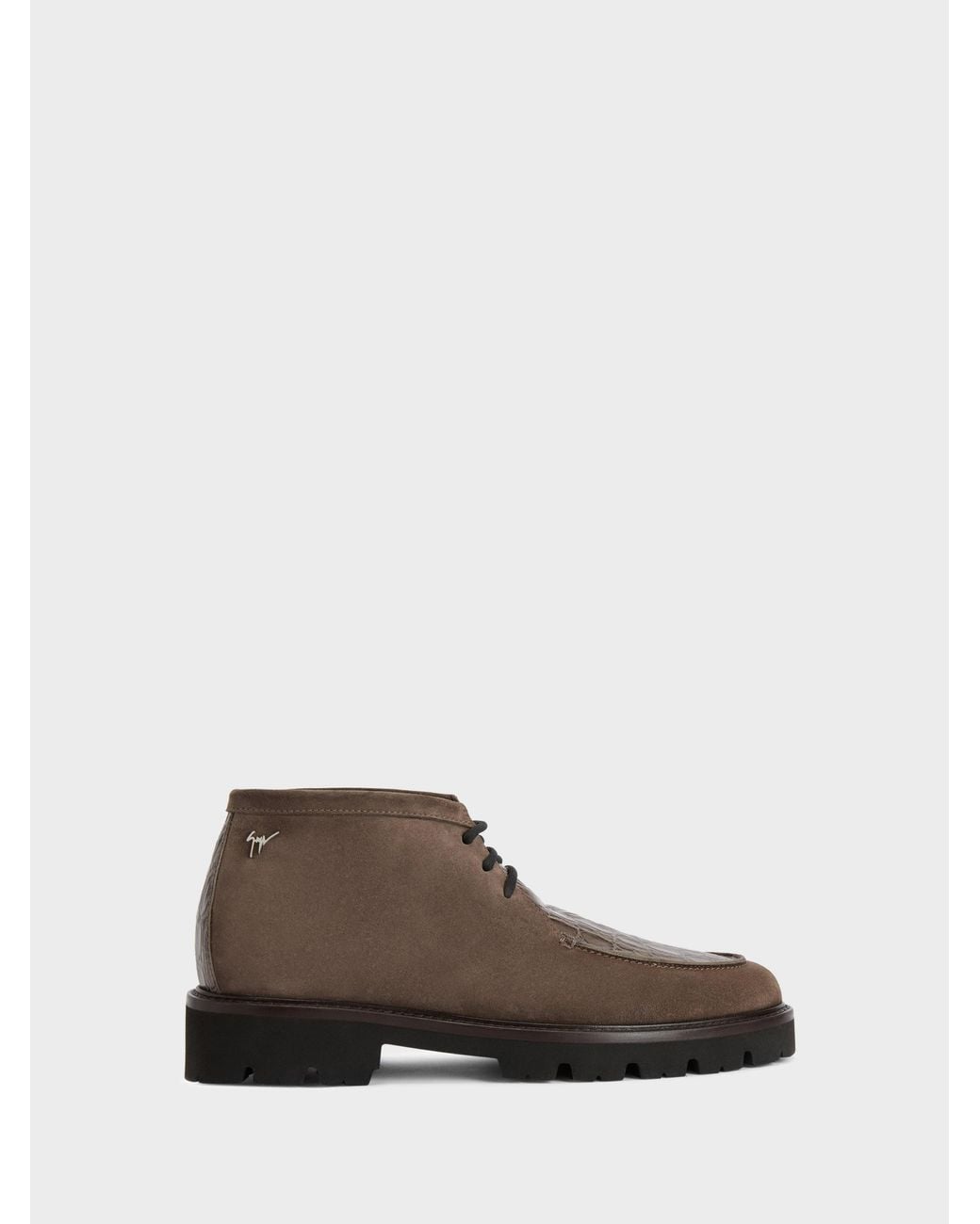 Giuseppe Zanotti Brown Rivaux High Lace Up for men