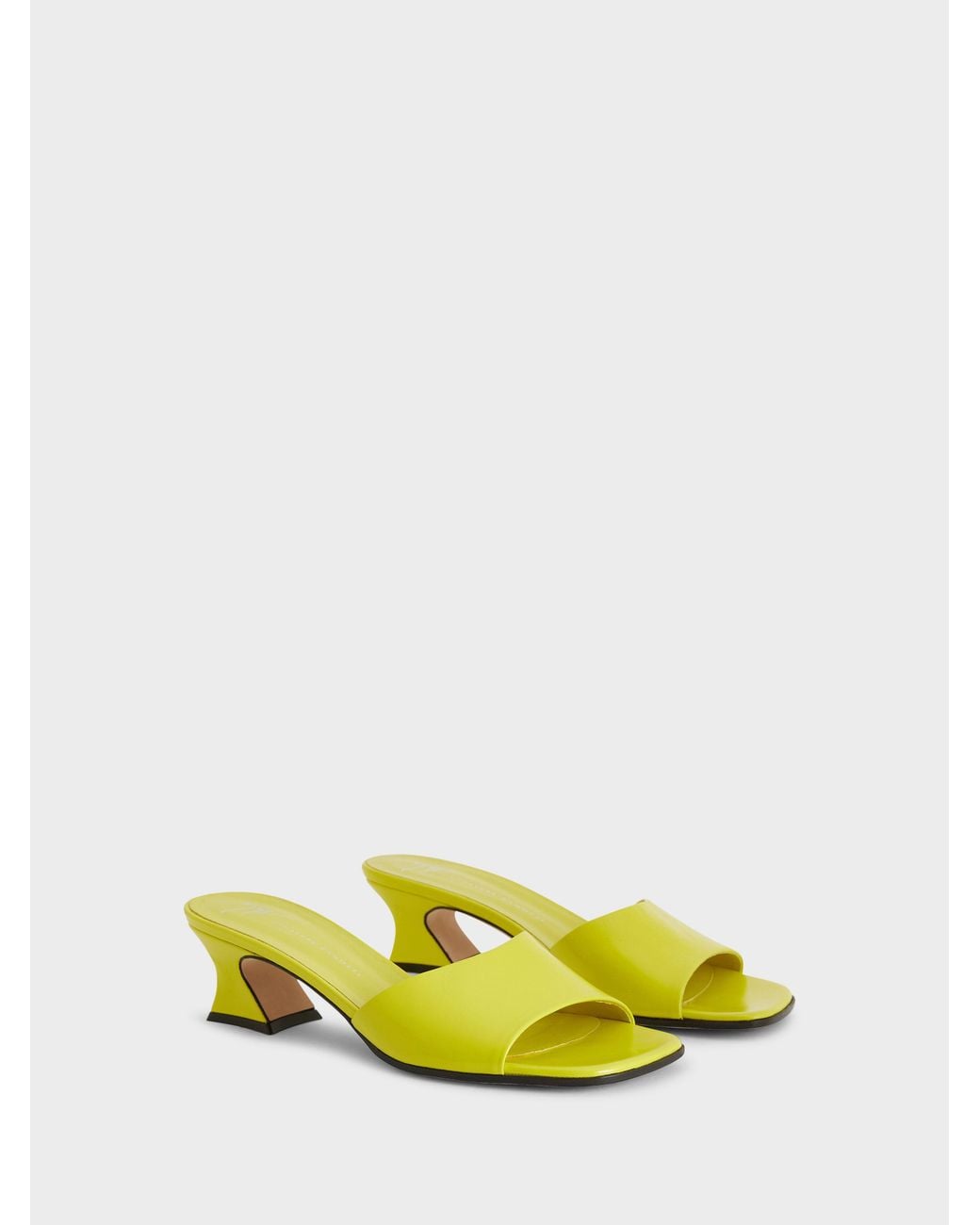 Giuseppe Zanotti Yellow Solhene Mule 45