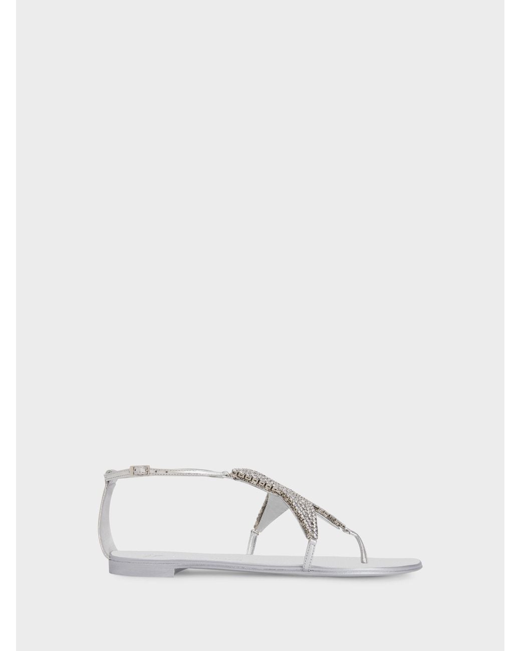 Giuseppe Zanotti Natural Almathea Flat Sandal
