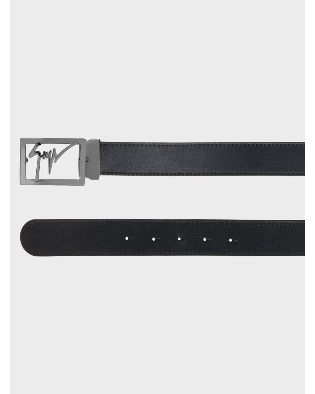 Giuseppe Zanotti Black Linum Belt for men