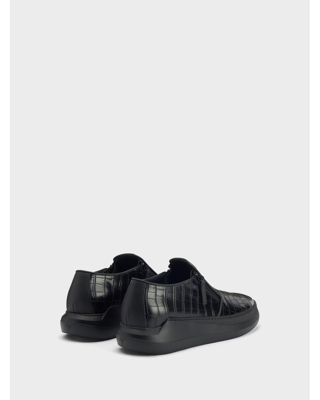 Giuseppe Zanotti White Conley Zip Loafer for men