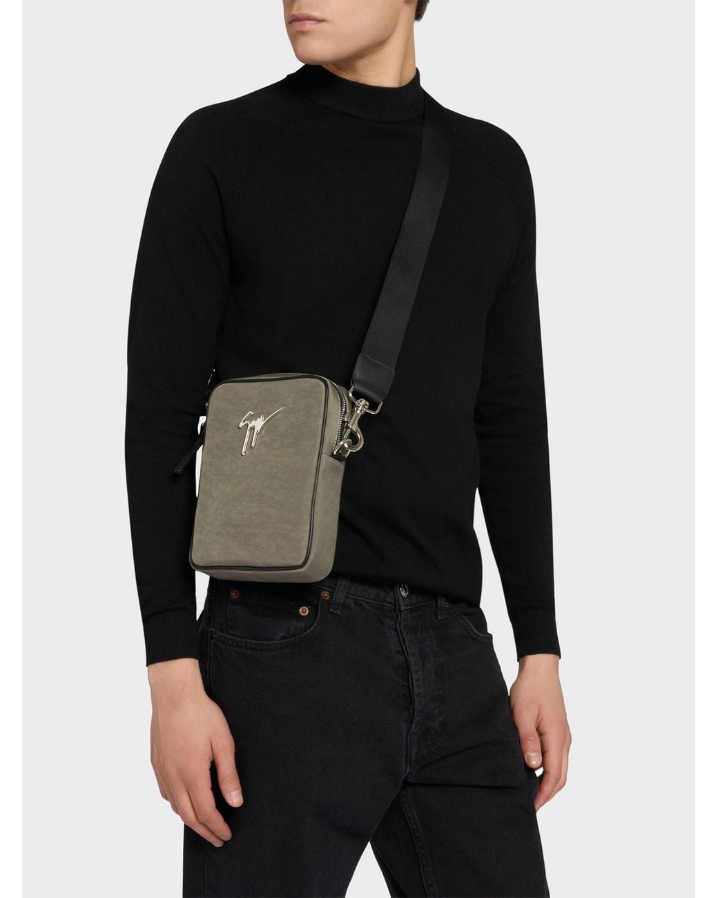 Giuseppe Zanotti Green Thoby Shoulder Bag for men