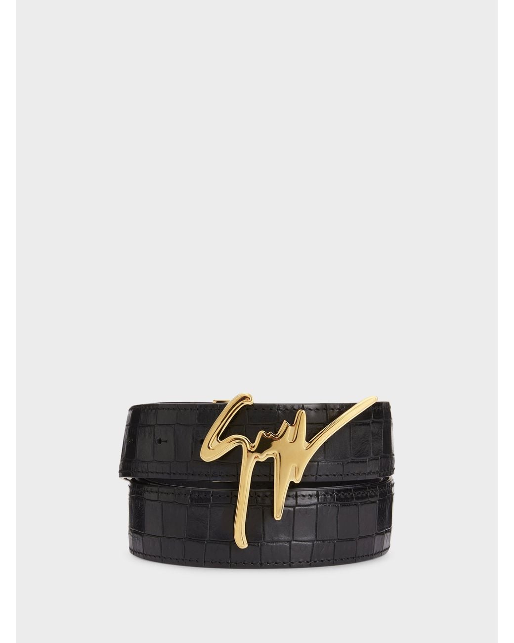 Giuseppe Zanotti White Giuseppe Belt for men