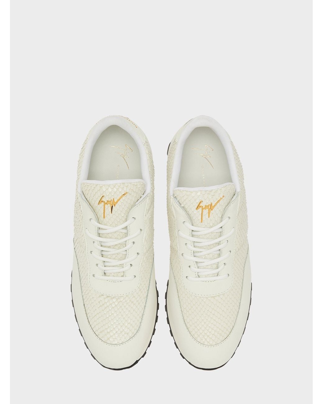 Giuseppe Zanotti White Jimi Running Sneakers for men