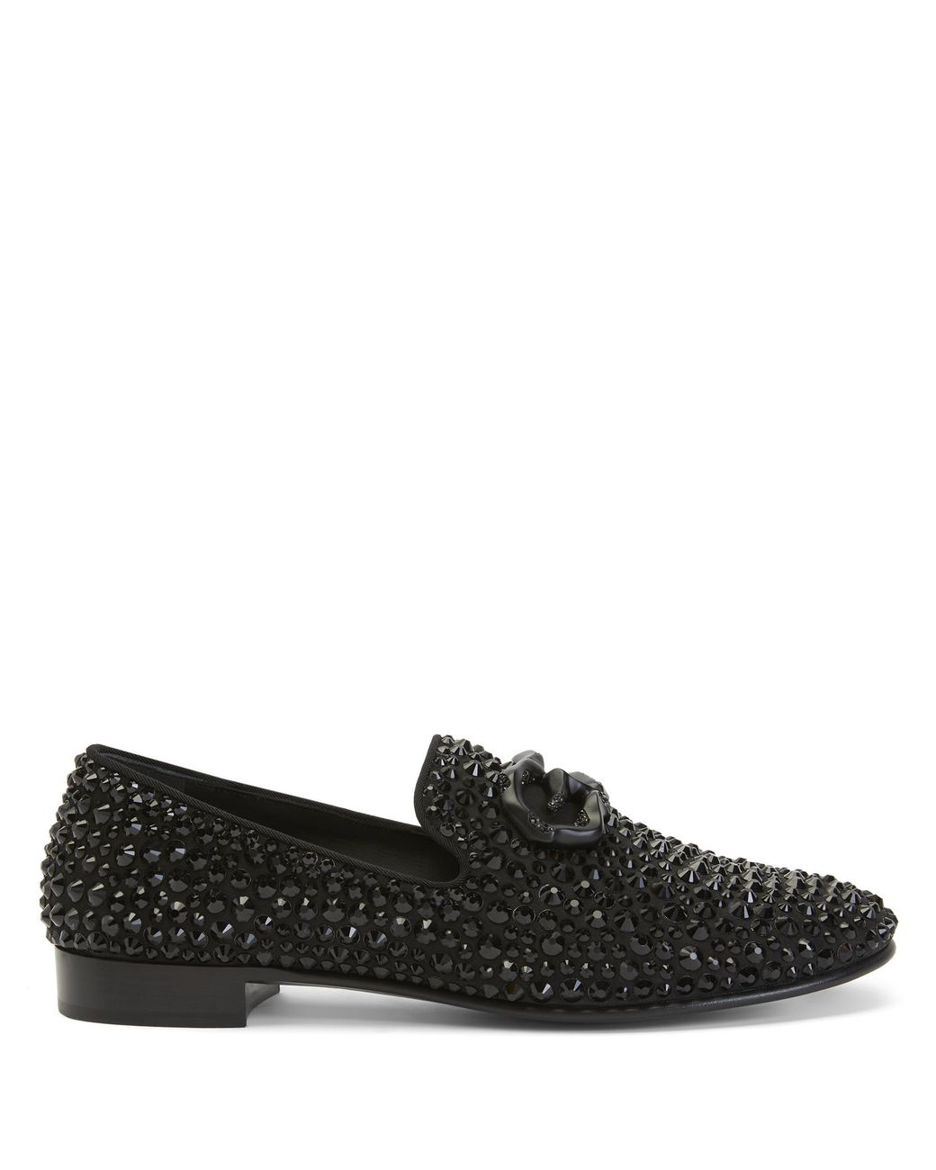Giuseppe Zanotti Black Leopoldino Crystal for men