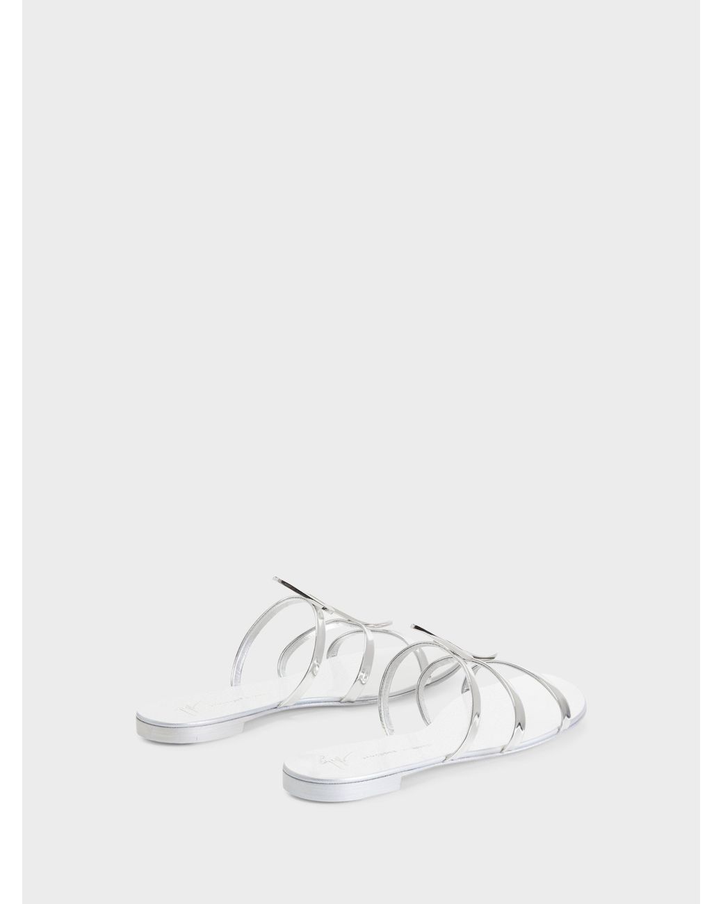 Giuseppe Zanotti White Syrma G Flat Sandal