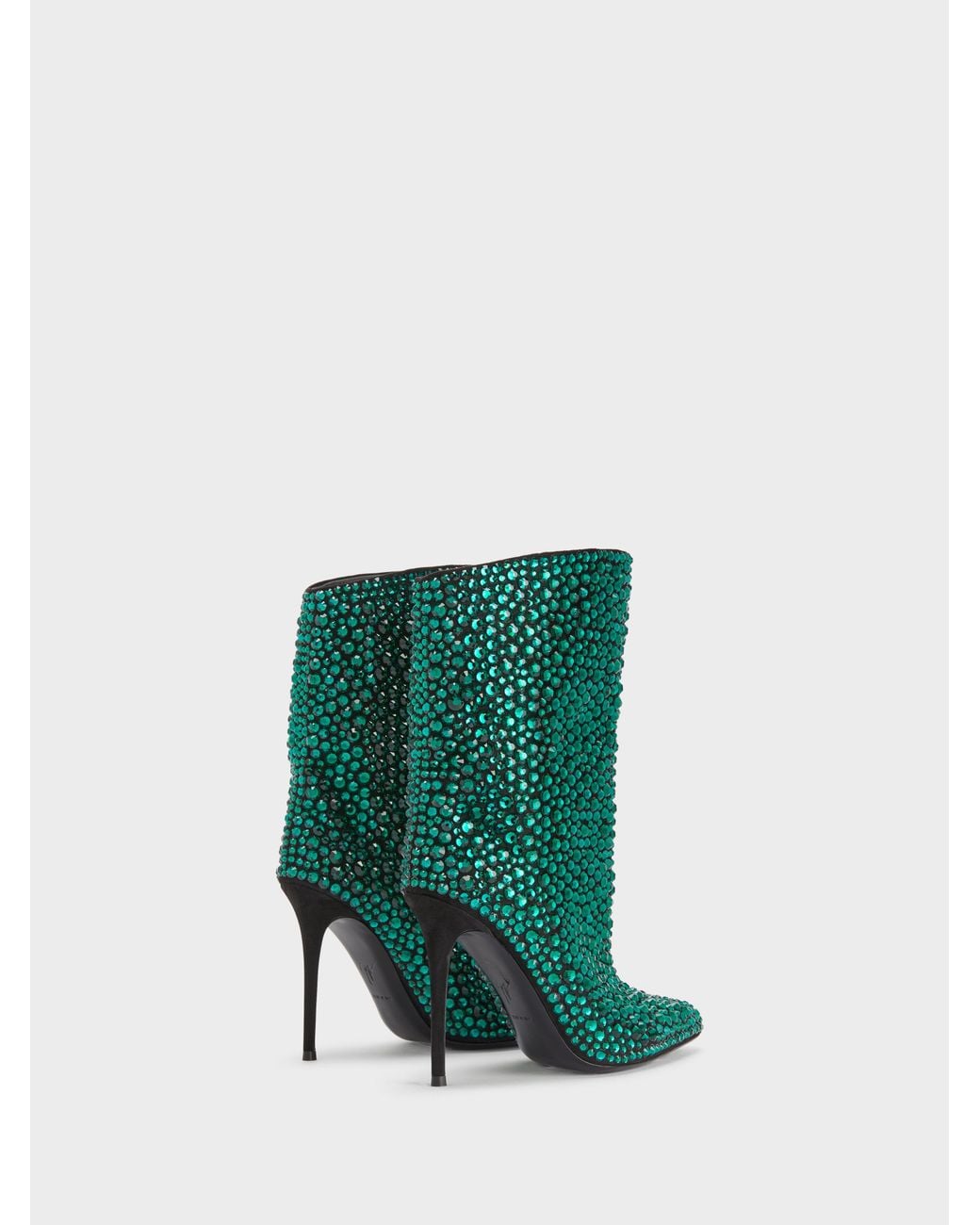 Giuseppe Zanotti Green Merissa Sparkle Bootie 105