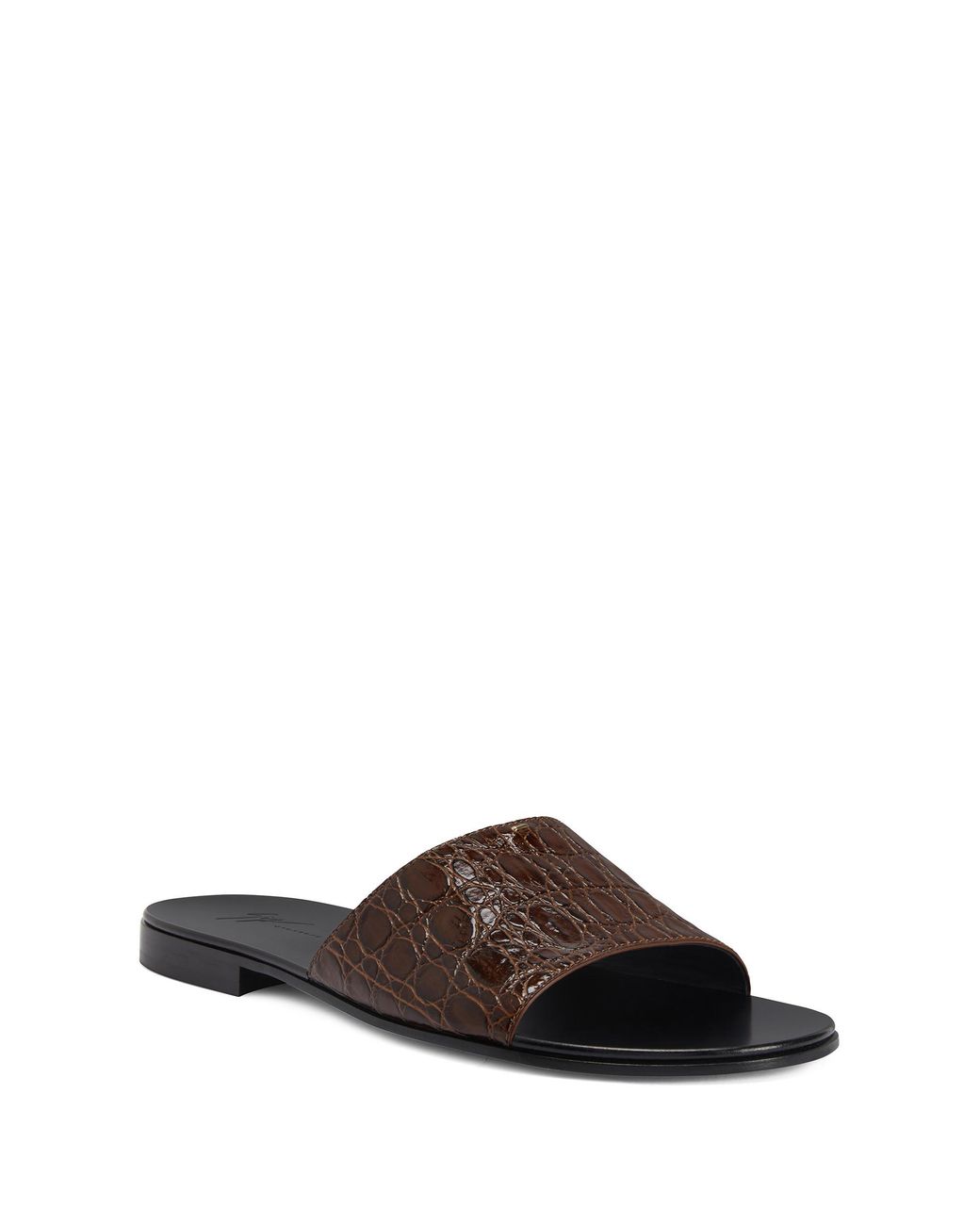 Giuseppe Zanotti Brown Adrien Leather Sandals for men