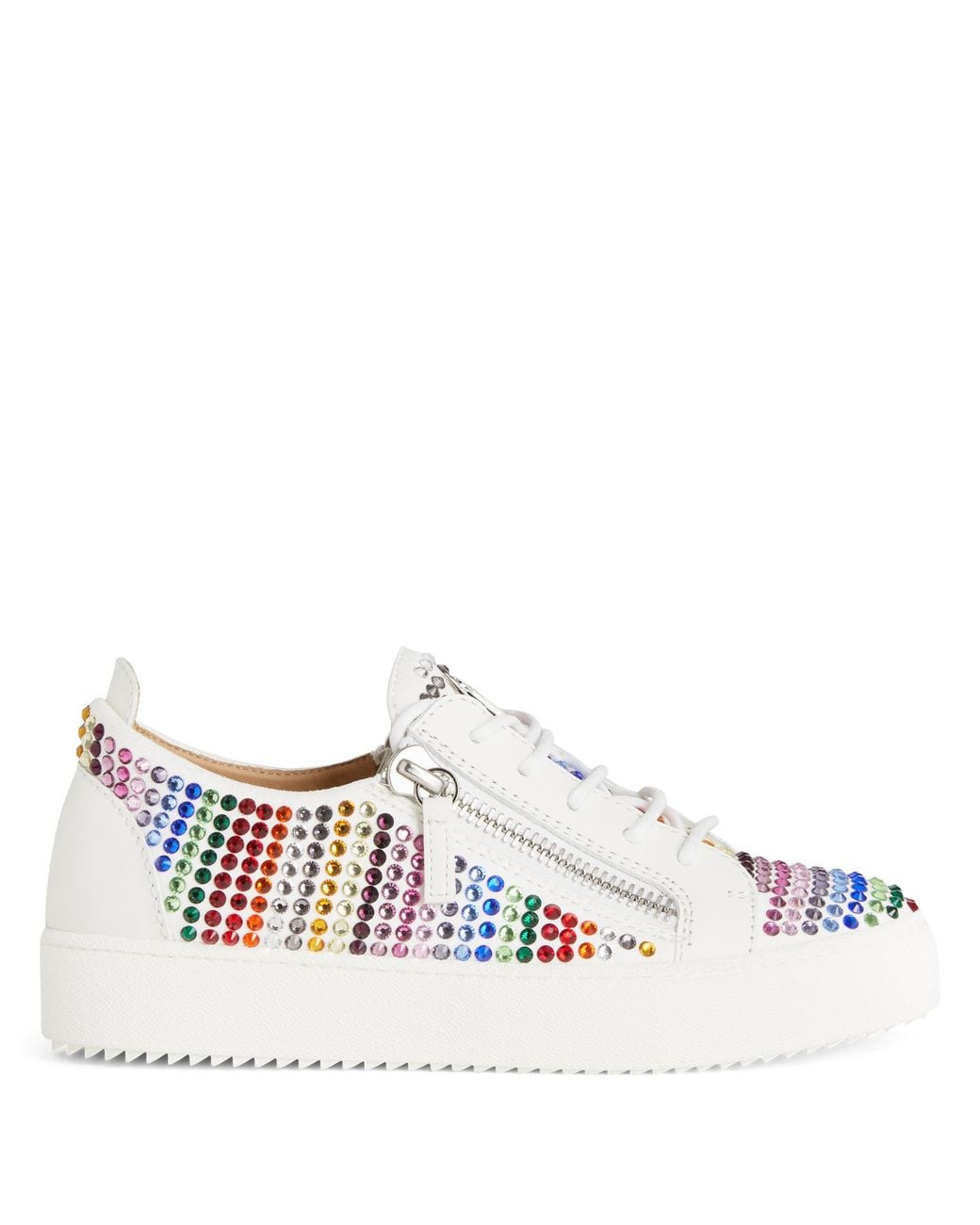 Giuseppe Zanotti White Gail Strass