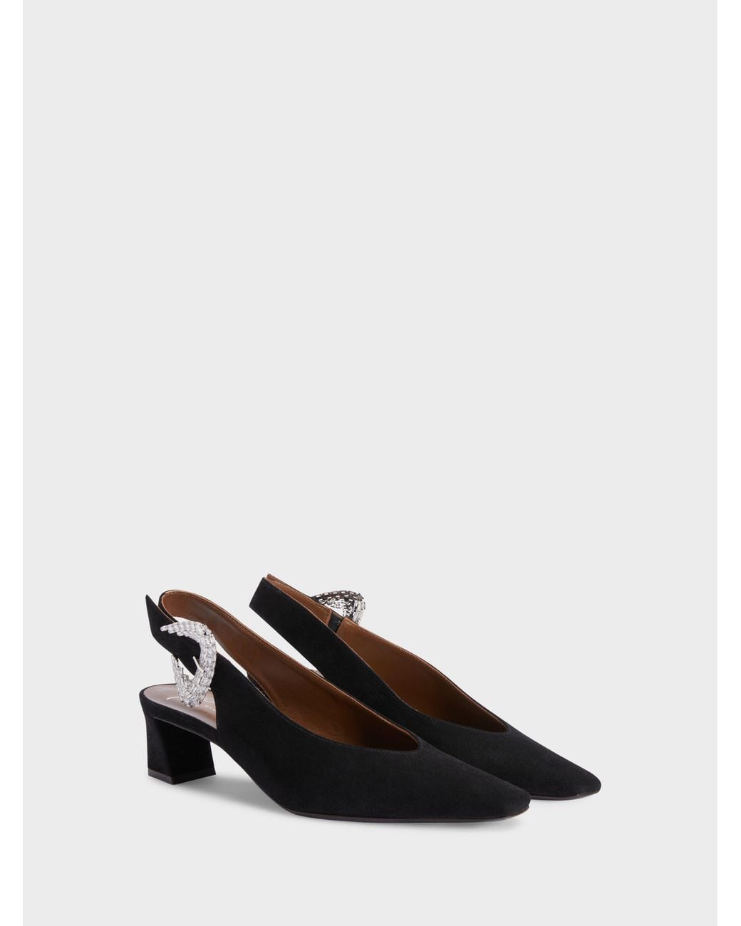 Giuseppe Zanotti Black Brendha Allure Slingback 45