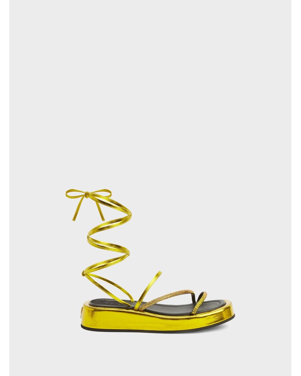 Giuseppe Zanotti Yellow Melburne Laces Sandal