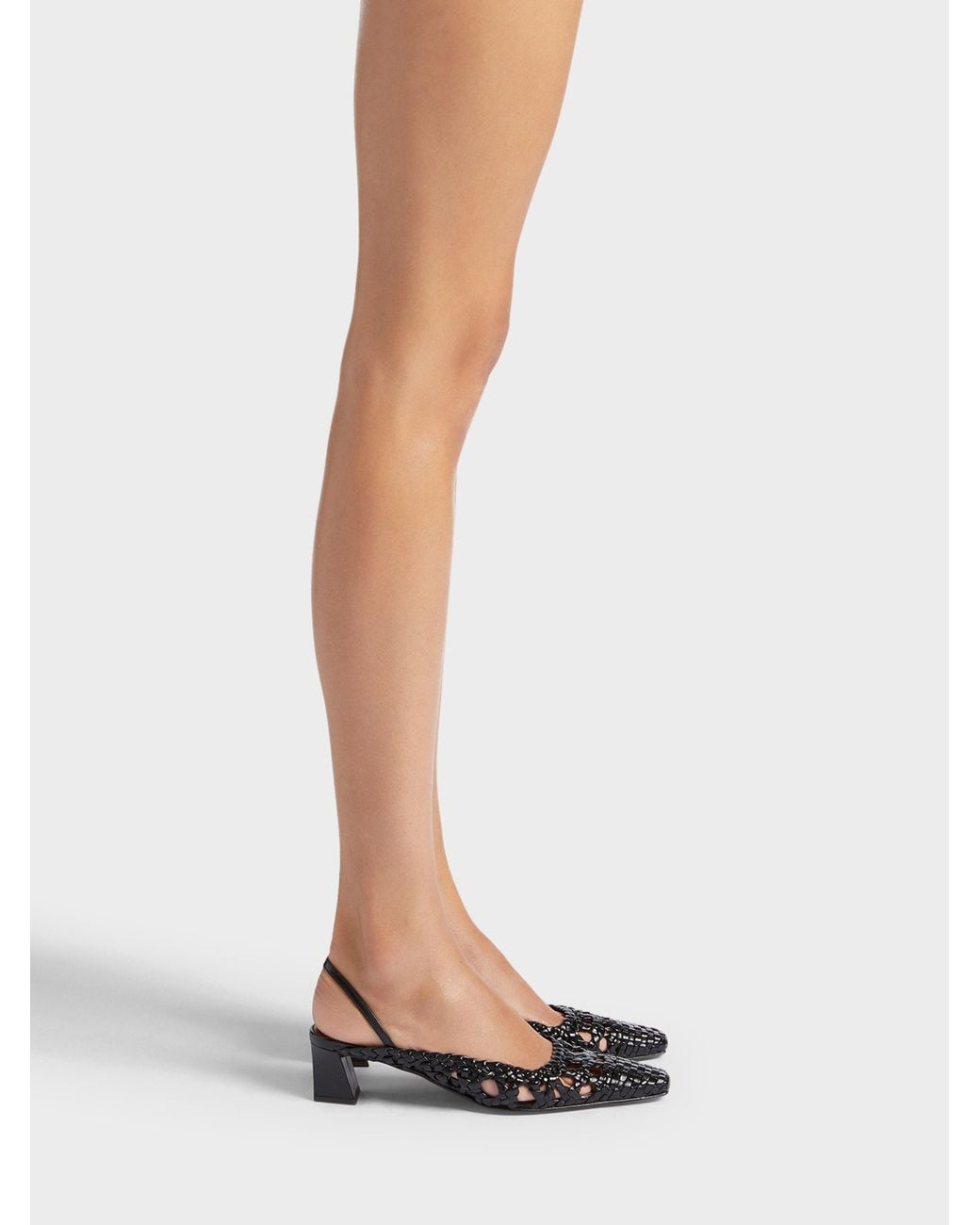 Giuseppe Zanotti White Brendha Cage Slingback 45