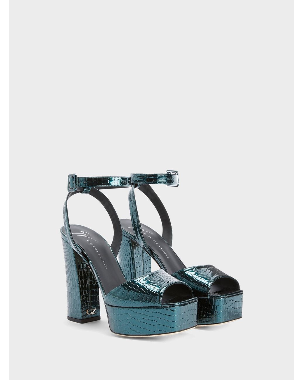 Giuseppe Zanotti Blue New Betty Sandal 120