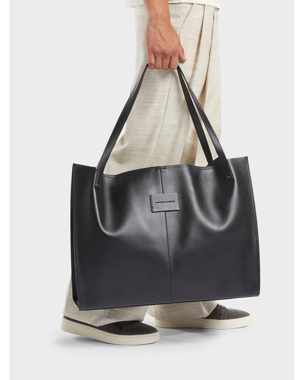 Giuseppe Zanotti Black Gz Citybag Shopping Bag for men