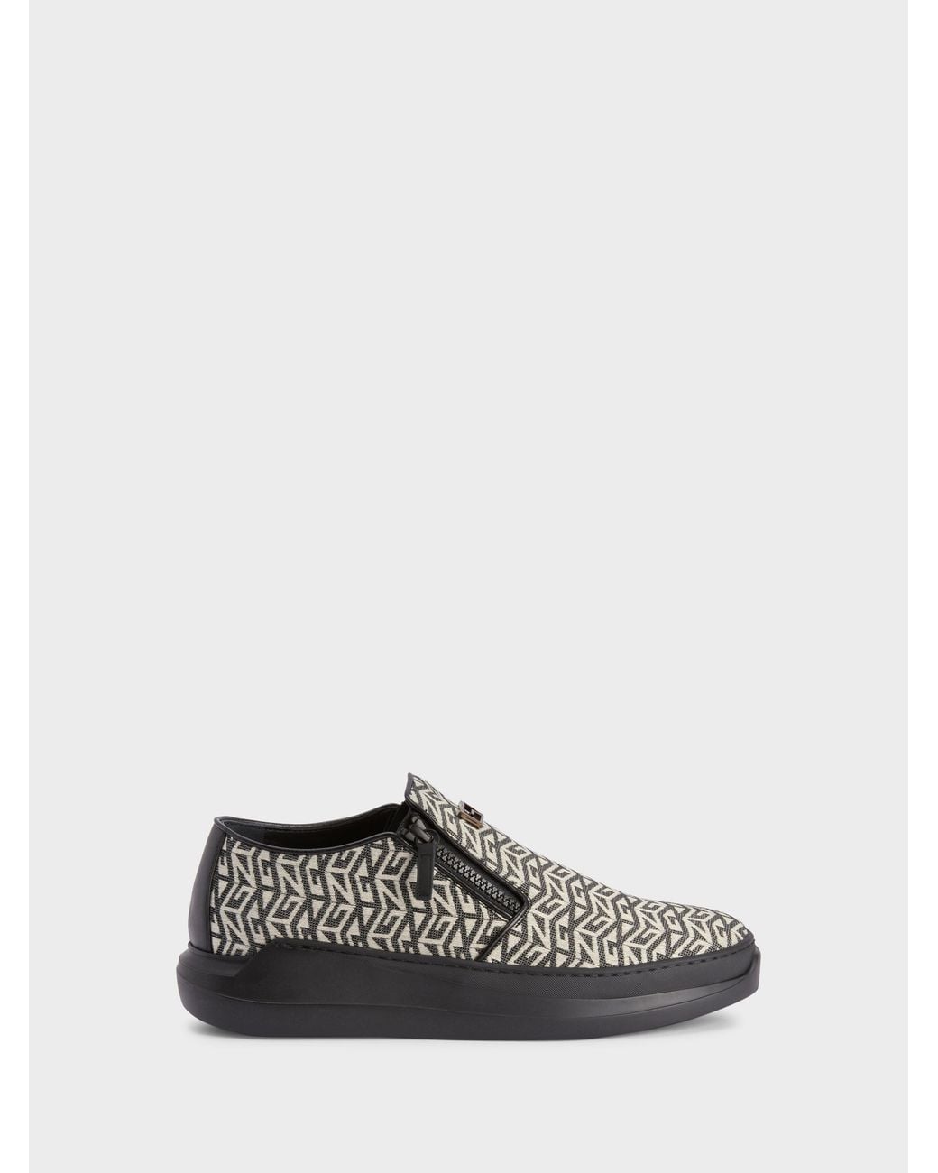 Giuseppe Zanotti White Conley Zip Loafer for men