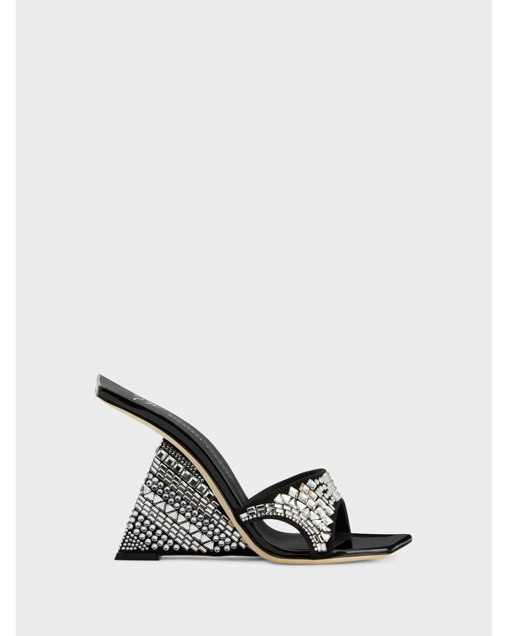 Giuseppe Zanotti White Akira Shine Wedge