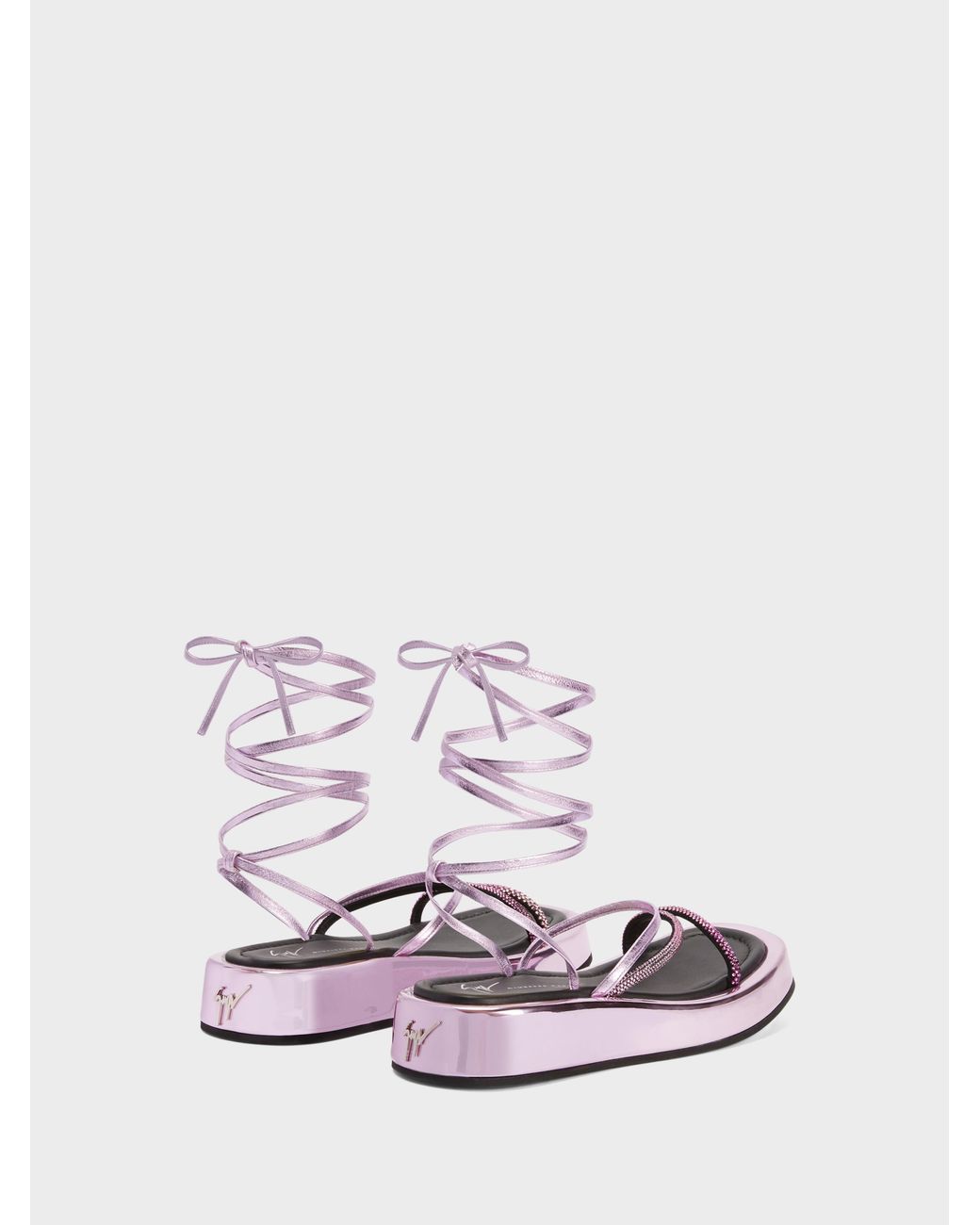 Giuseppe Zanotti Pink Melburne Laces Sandal