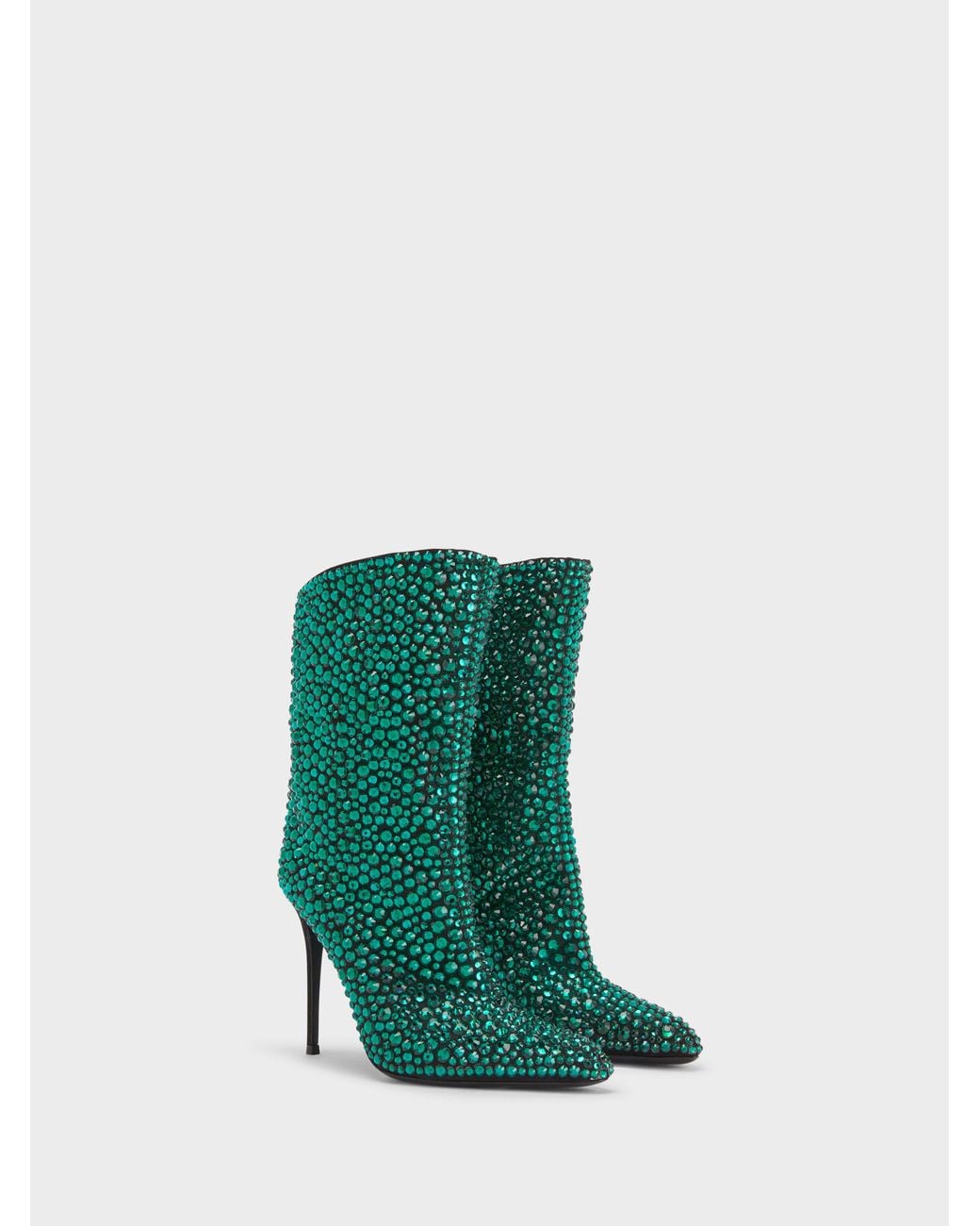 Giuseppe Zanotti Green Merissa Sparkle Bootie 105