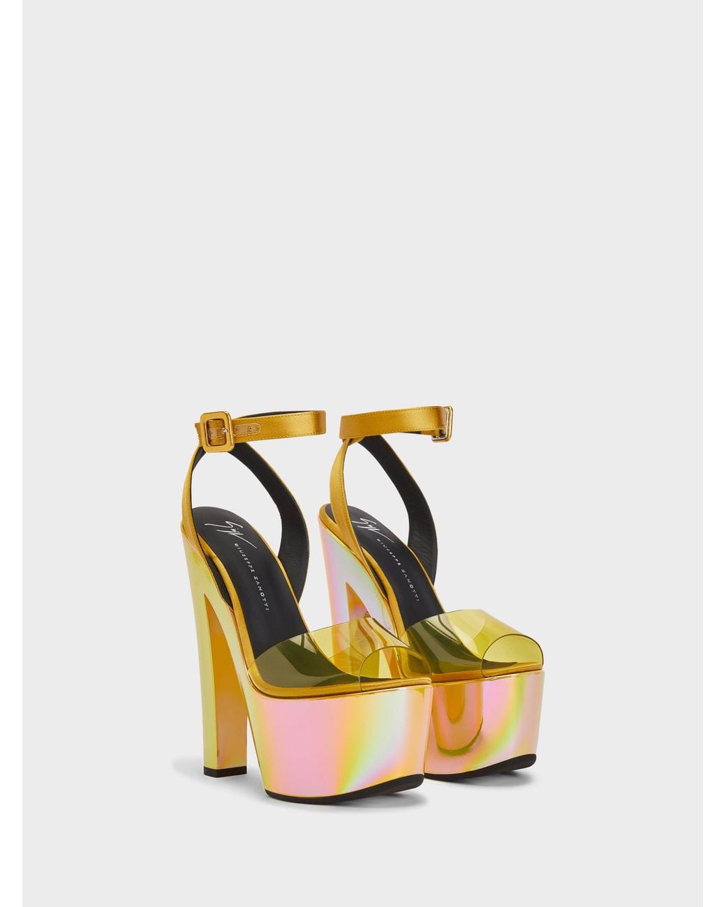 Giuseppe Zanotti Yellow Tarifa Plexi Sandal