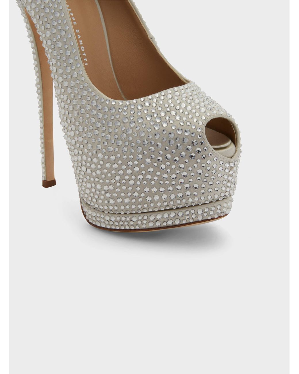 Giuseppe Zanotti White Sharon Open Toe