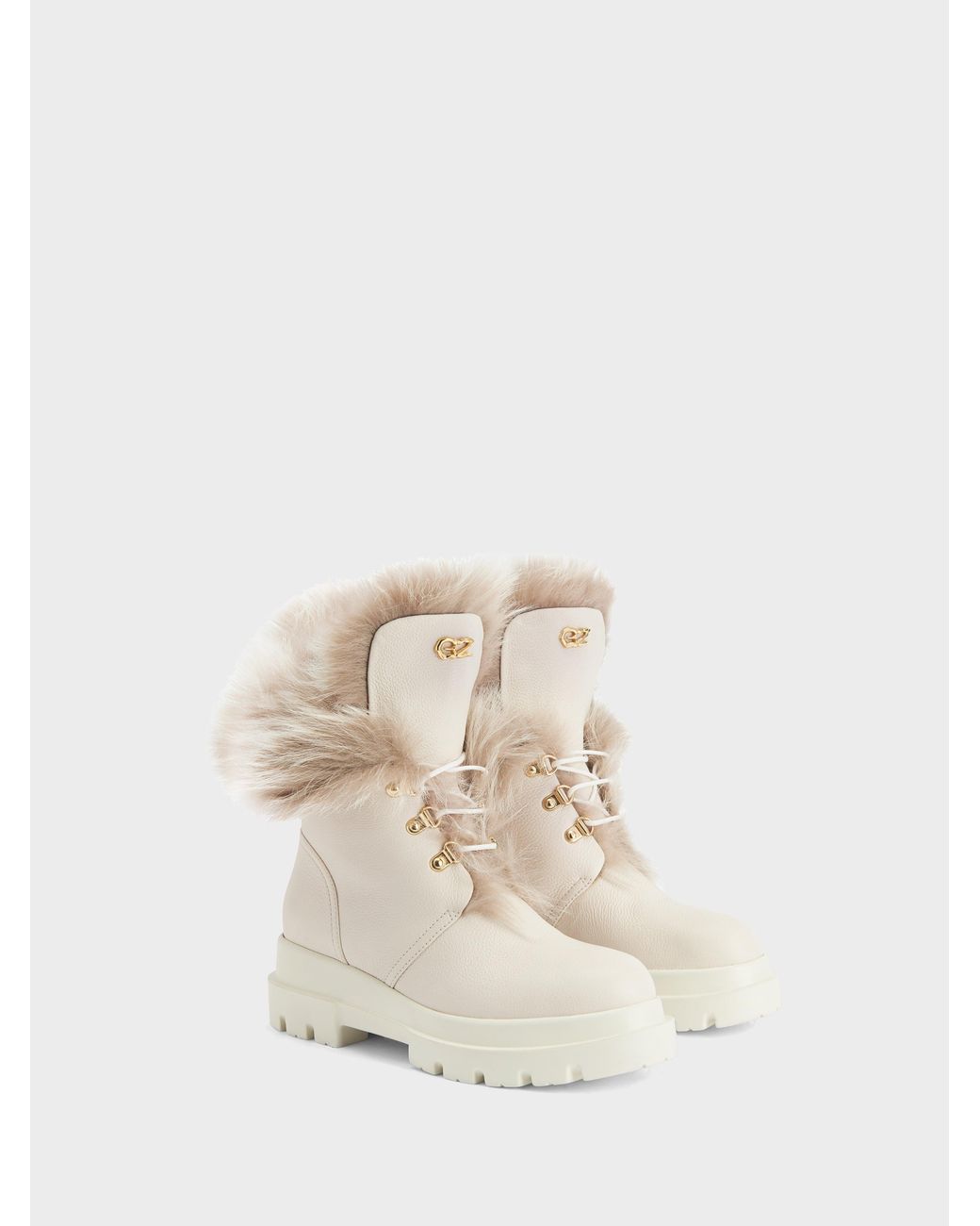 Giuseppe Zanotti White Phillis Biker