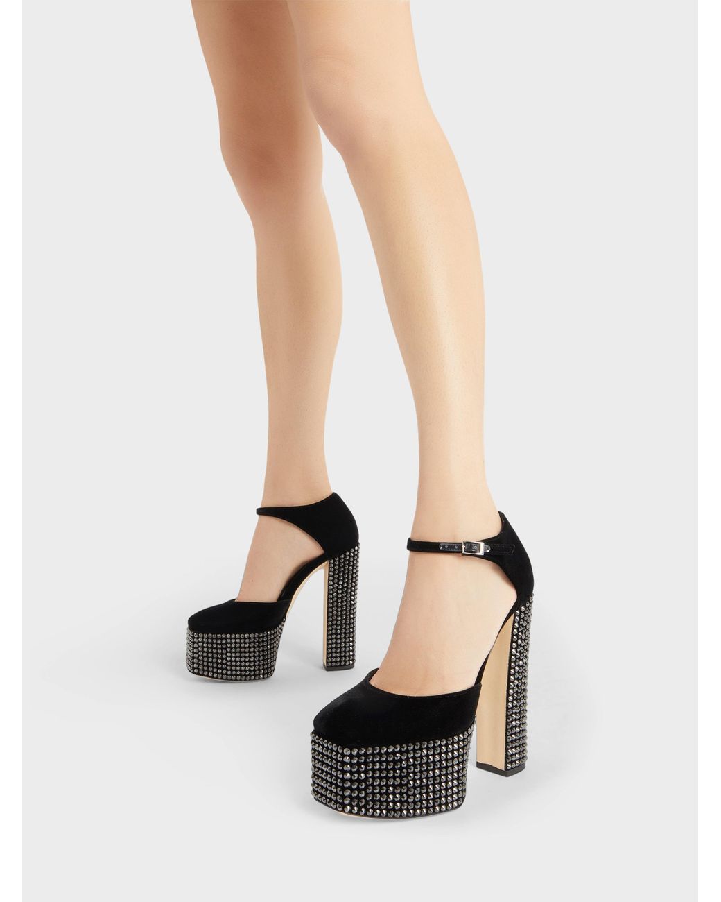 Giuseppe Zanotti Black Bebe Strass