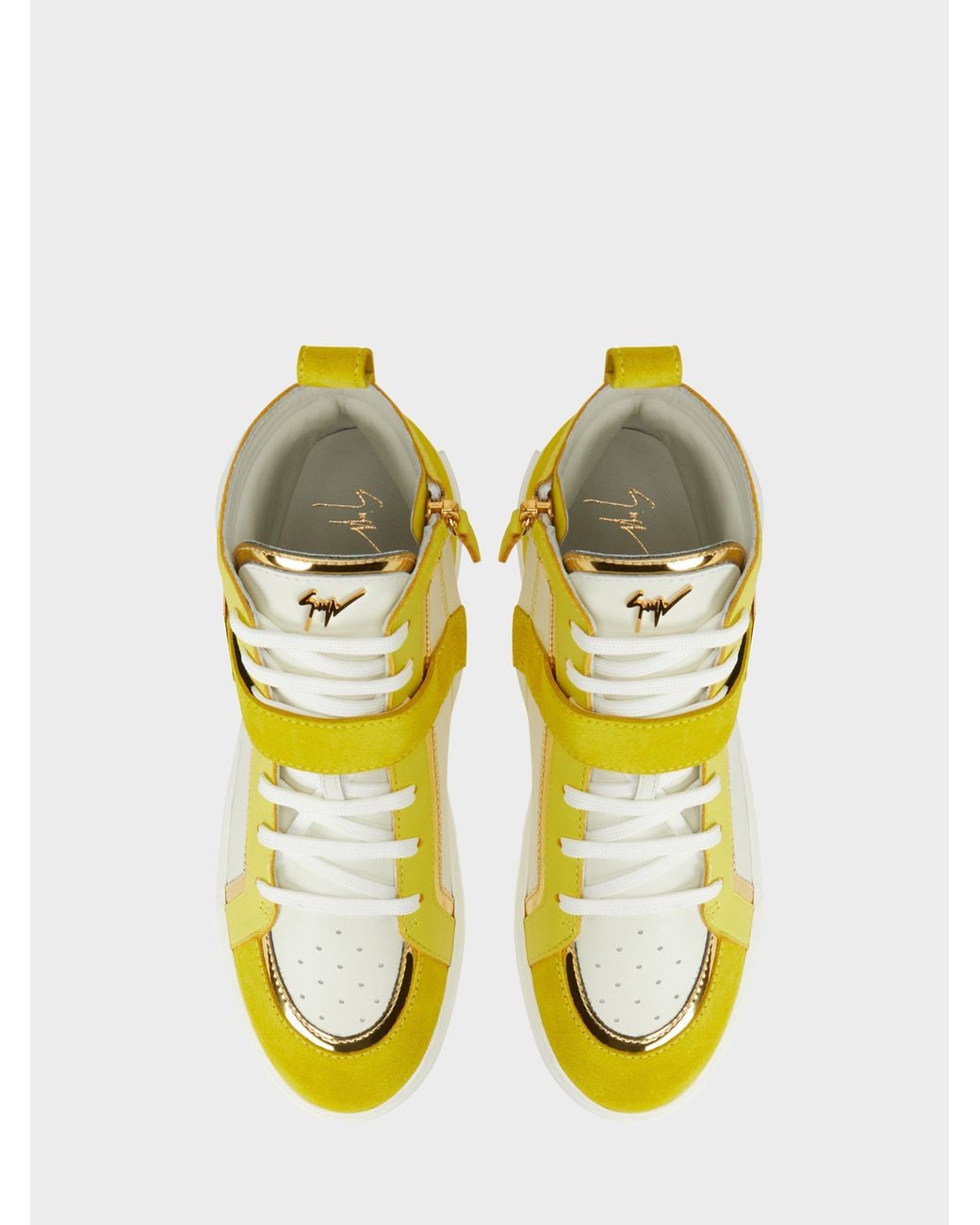 Giuseppe Zanotti Yellow Zenas High Top