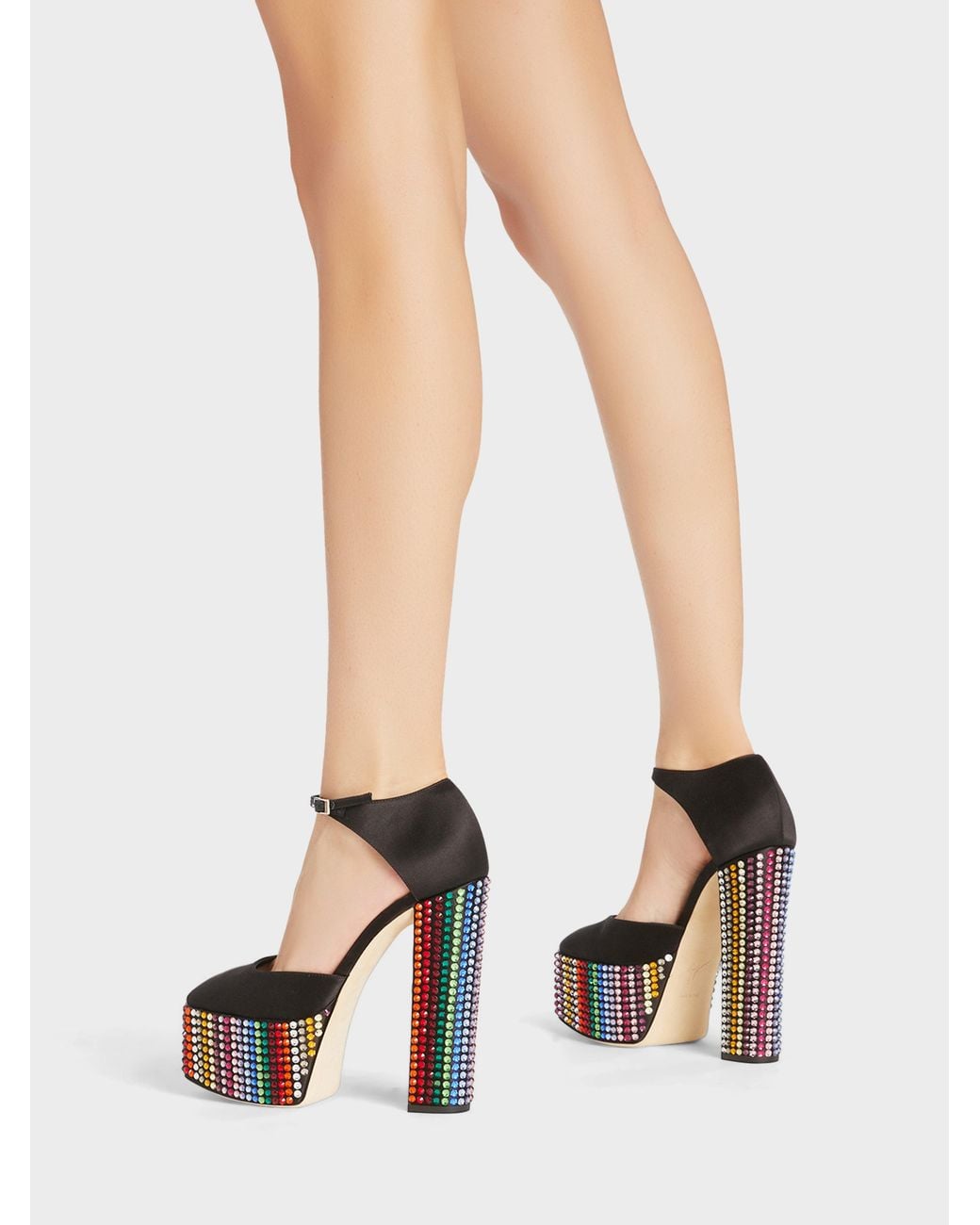 Giuseppe Zanotti White Bebe Strass Pump D'Orsay 150