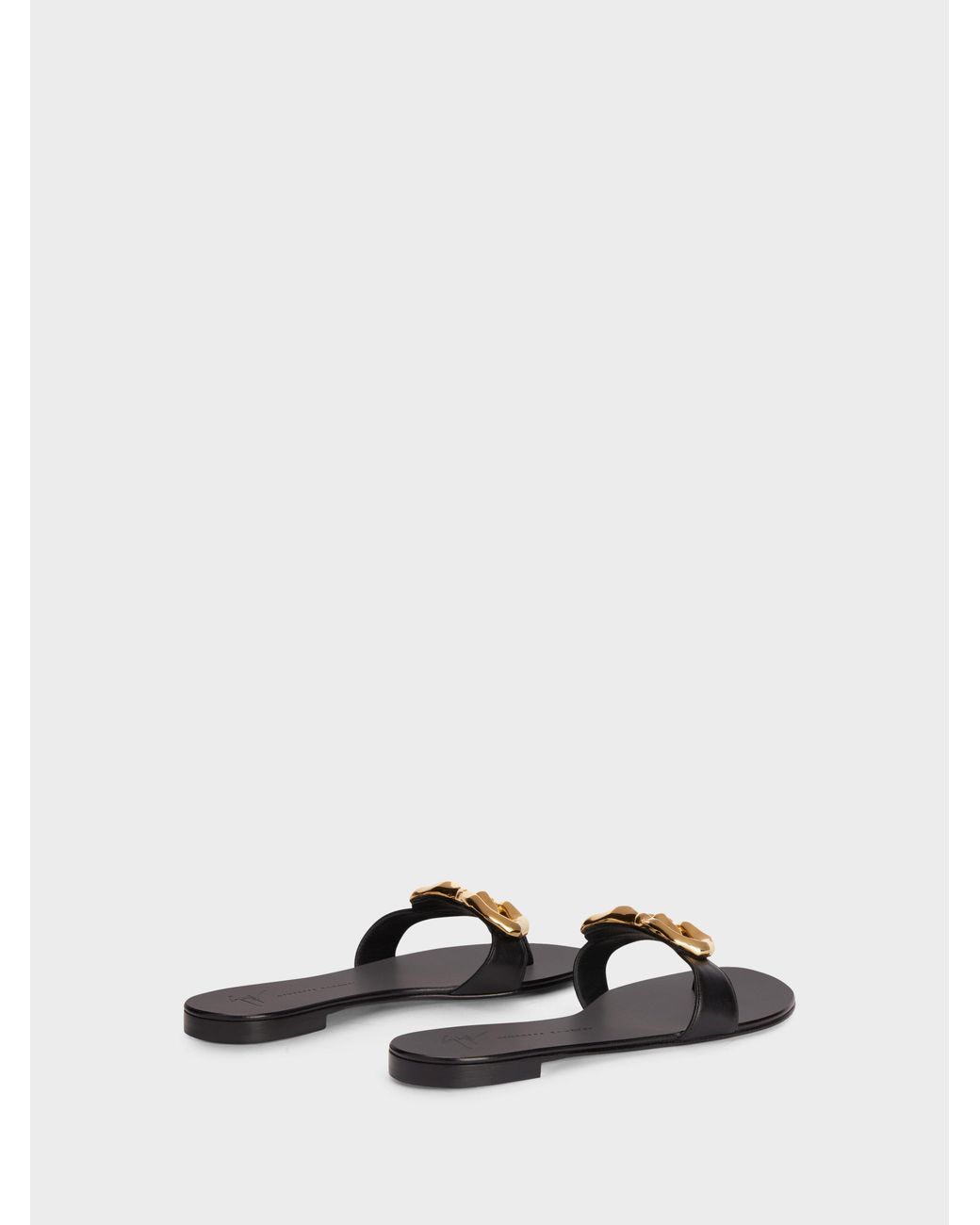 Giuseppe Zanotti White Lyra Zali' Flat Sandal
