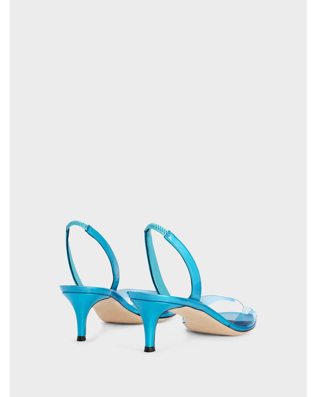 Giuseppe Zanotti Blue Lilibeth Plexy Sandal 50