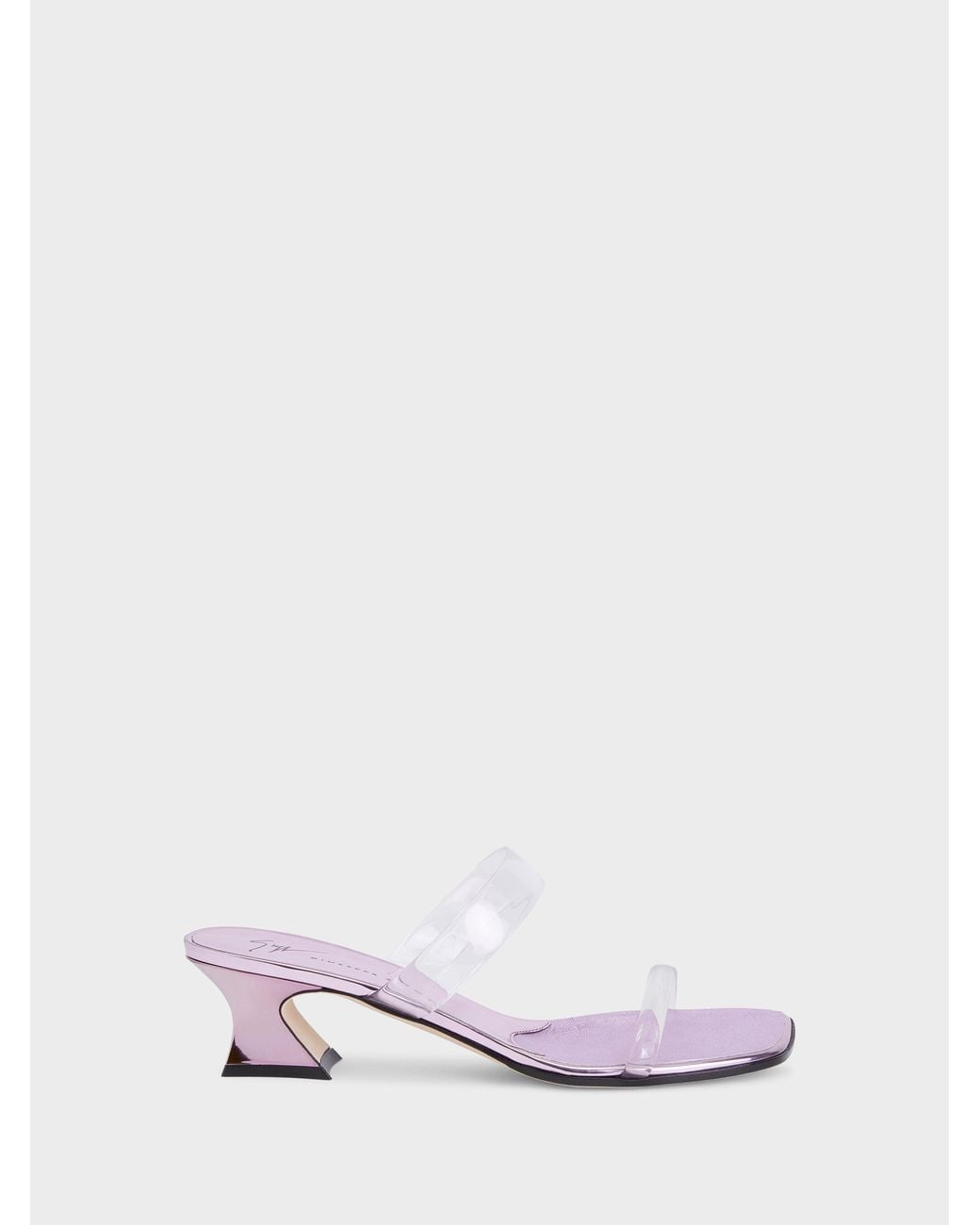Giuseppe Zanotti White Aude Plexi Mule 45