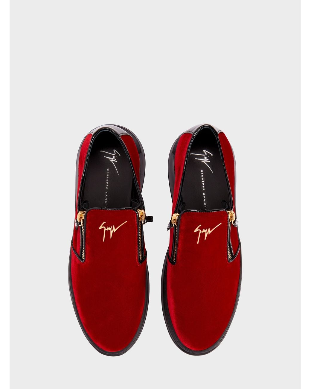Giuseppe Zanotti Red Conley Zip Loafer for men