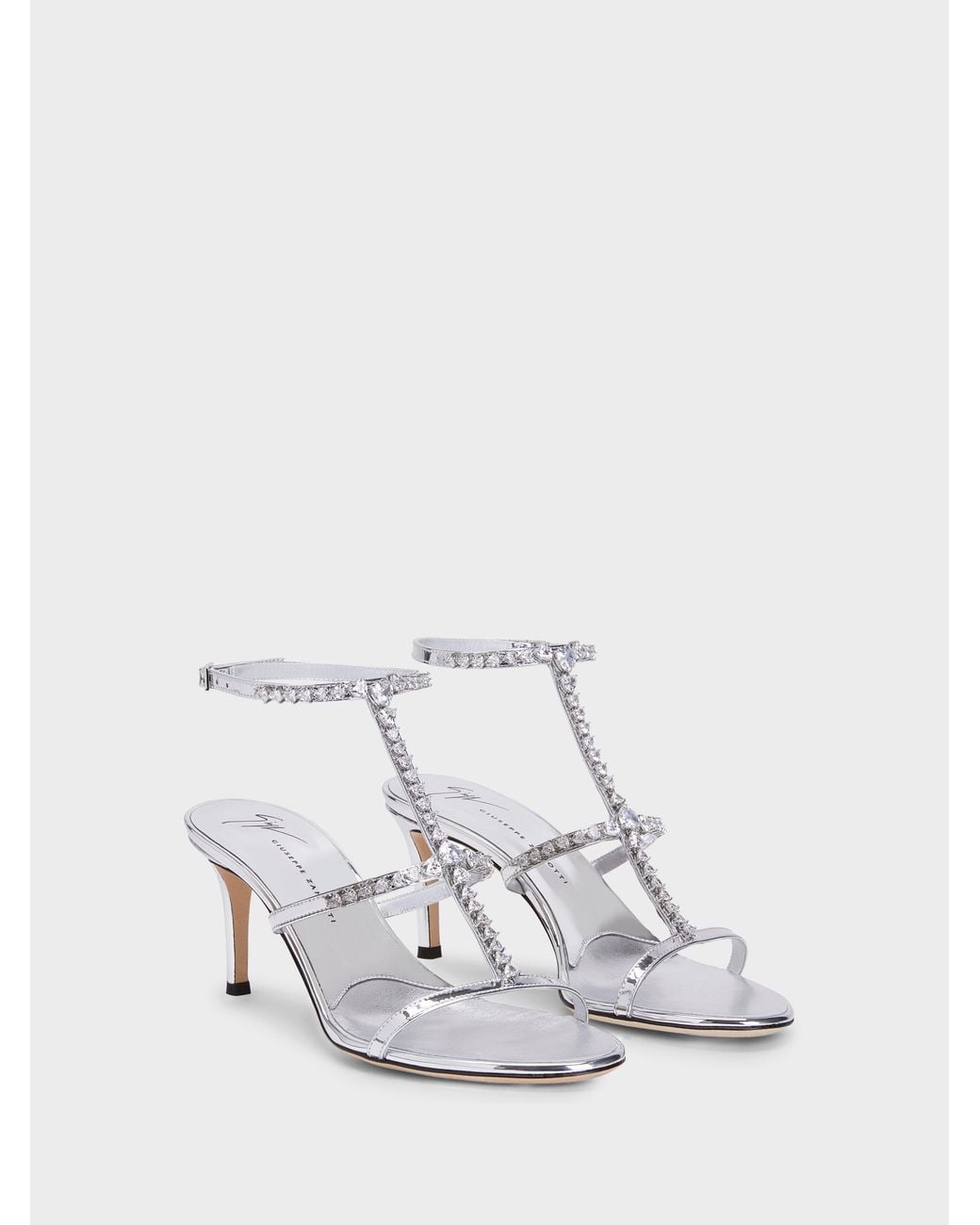Giuseppe Zanotti White Minnah Sandal 70