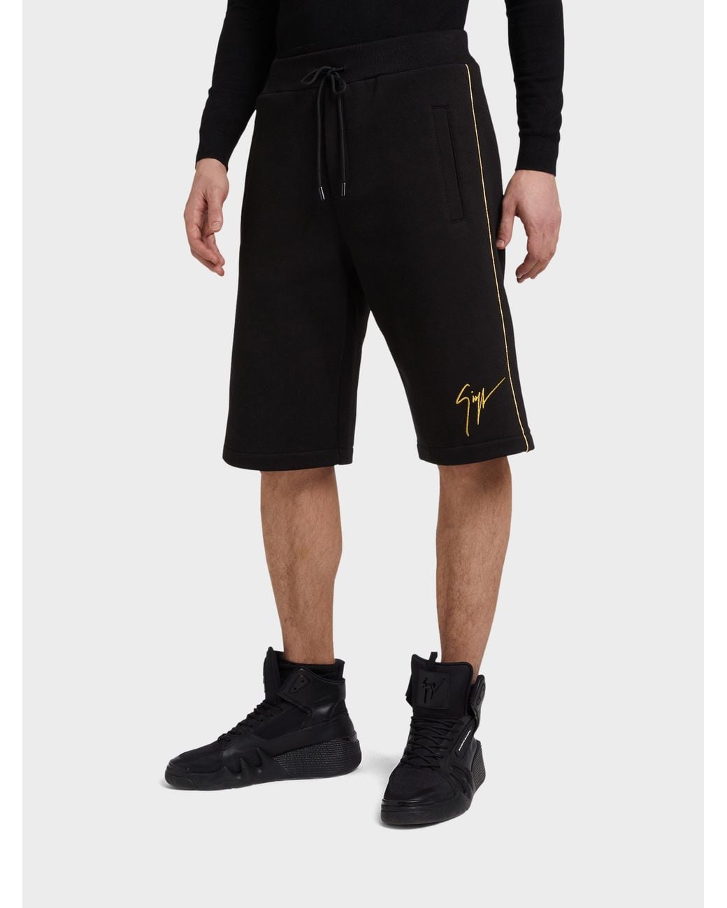 Giuseppe Zanotti Gray Lr-16 Shorts for men