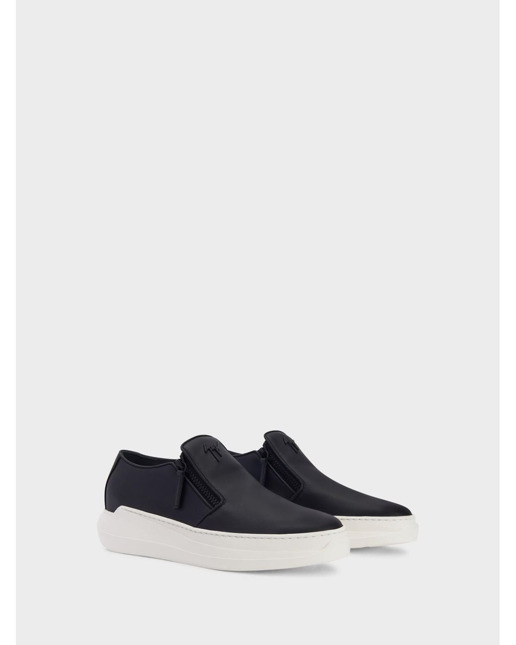 Giuseppe Zanotti White Conley Zip Loafer for men