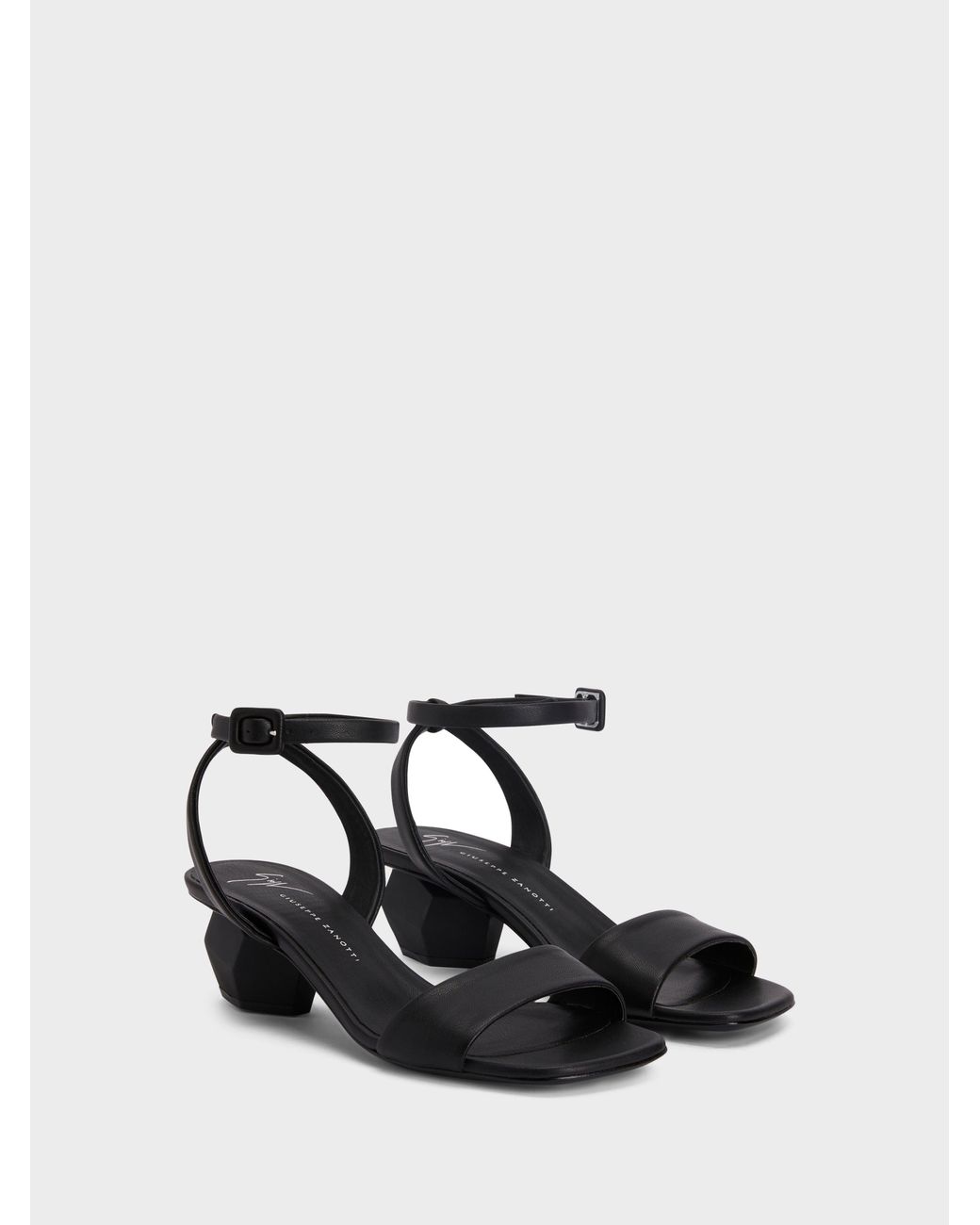 Giuseppe Zanotti Black Rozalie Strap Sandal 45