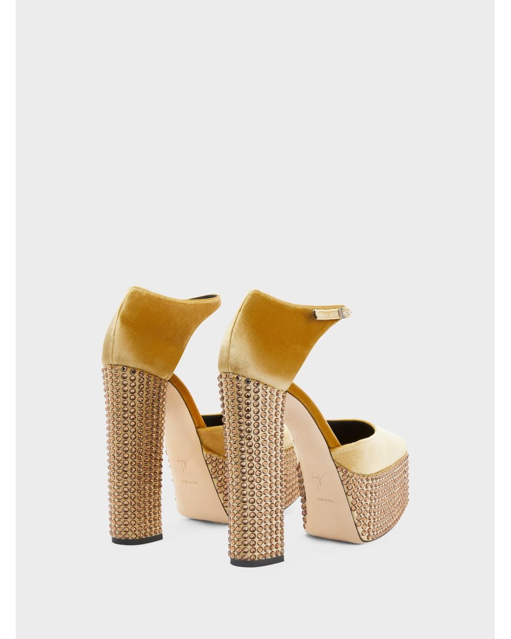 Giuseppe Zanotti Metallic Bebe Strass Pump D'Orsay 150