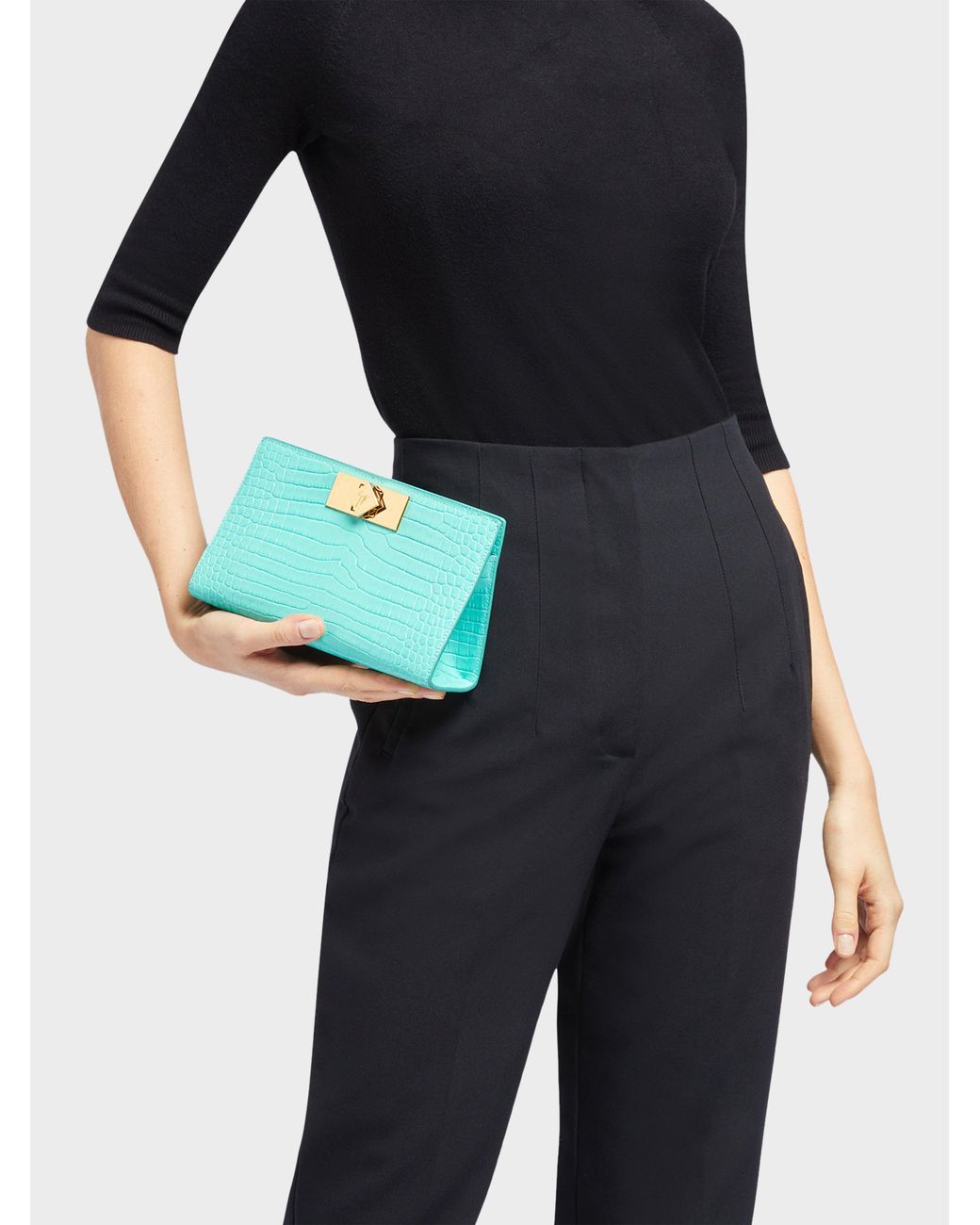Giuseppe Zanotti Blue Annhita Clutch