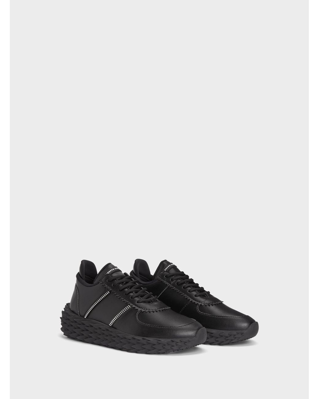 Giuseppe Zanotti Black Urchin Low Top