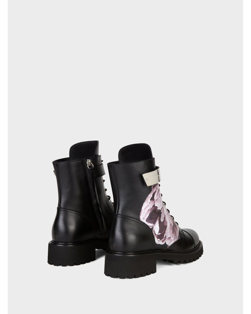 Giuseppe Zanotti White Forever Bloom Biker