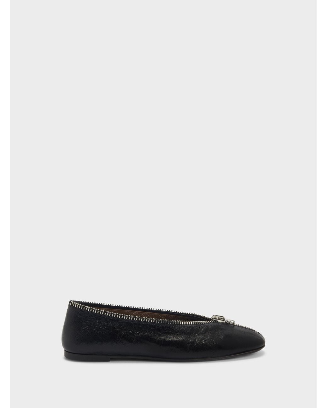 Giuseppe Zanotti White Oraine Flat Ballerina