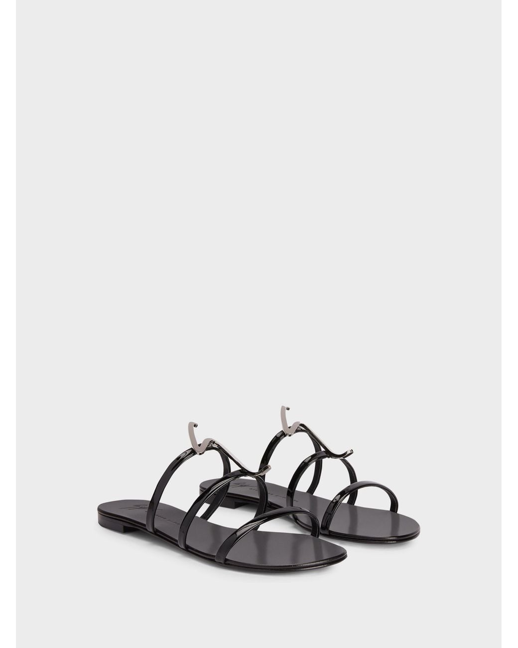 Giuseppe Zanotti White Syrma G Flat Sandal