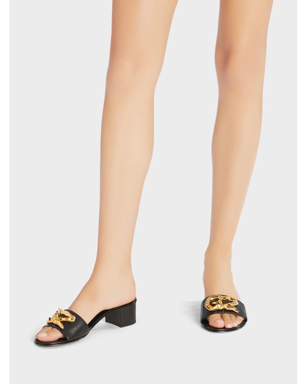 Giuseppe Zanotti Black Lyra Zali' Mule 40