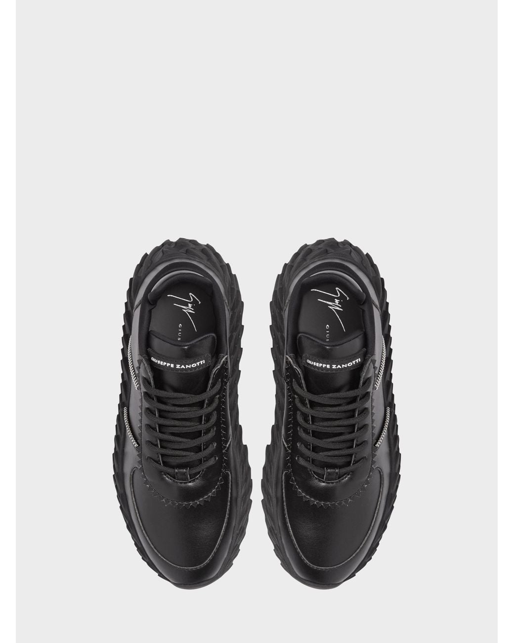 Giuseppe Zanotti Black Urchin Low Top