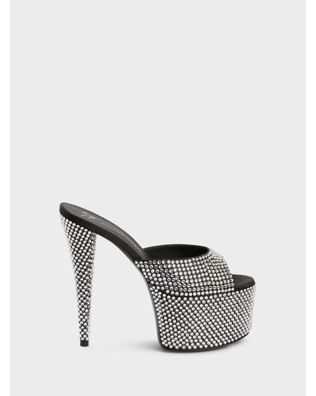 Giuseppe Zanotti White Gz Aida Mule 150