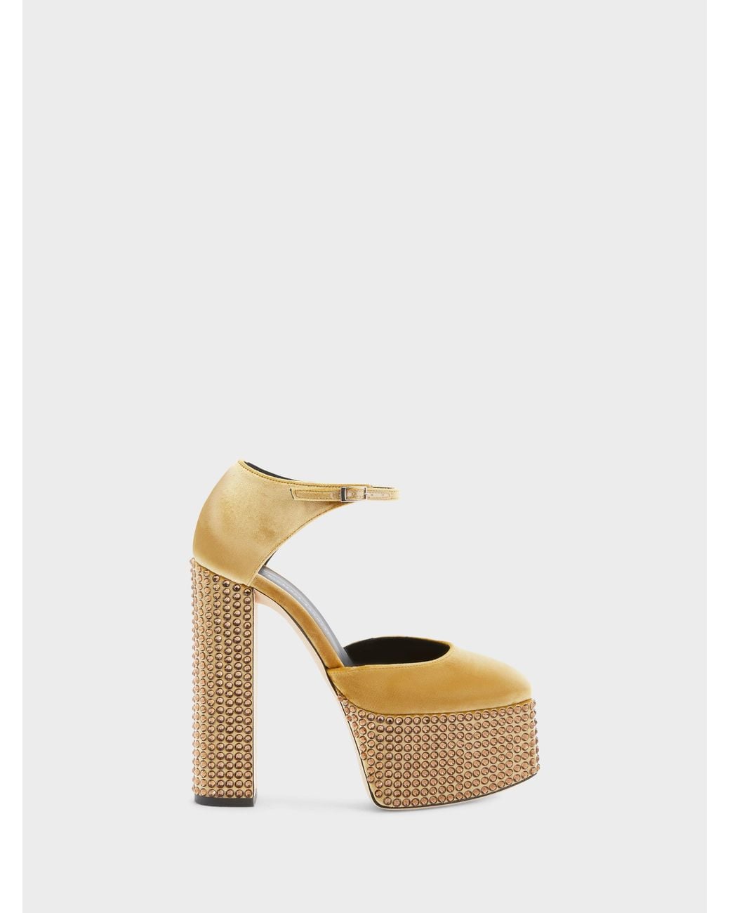 Giuseppe Zanotti Metallic Bebe Strass Pump D'Orsay 150