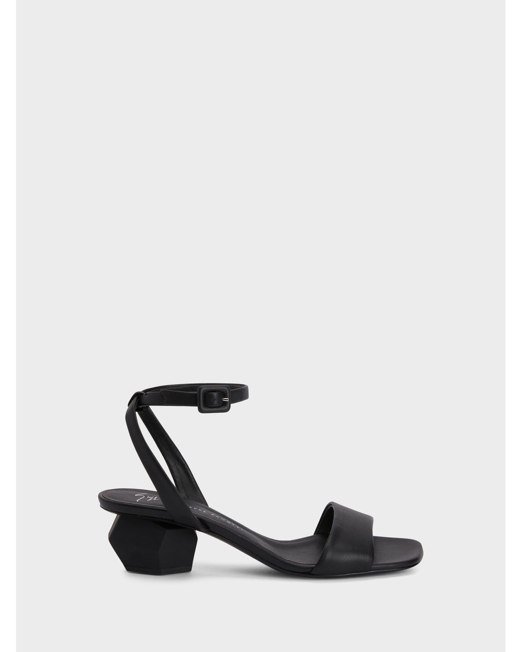 Giuseppe Zanotti Black Rozalie Strap Sandal 45