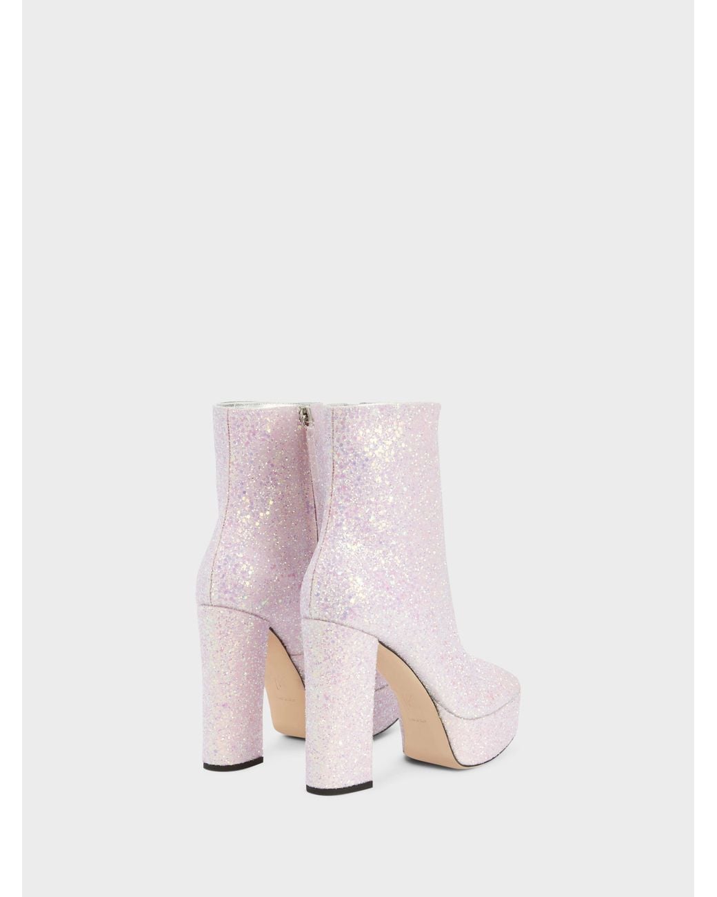 Giuseppe Zanotti Pink Morgana Glitter Bootie 120